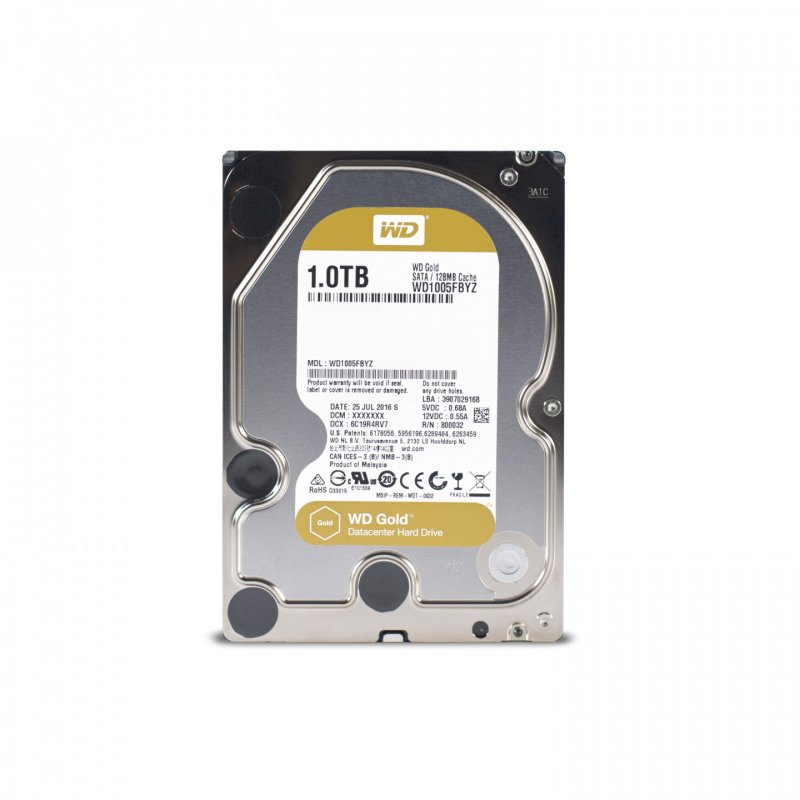 Disque Dur Western Digital compatible Gold, SATA 6G, Intellipower, 3,5 Pouces - 1 TB