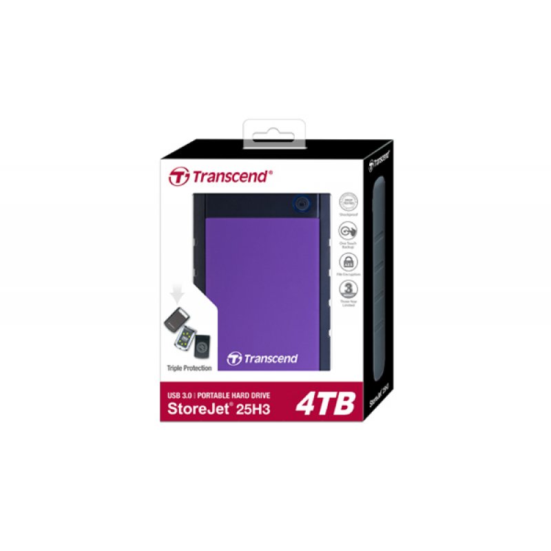 TRANSCEND 4To Disque dur externe 2.5p -