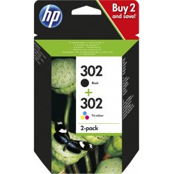 HP compatible Cartouche Encre HP compatible 302 - Noir/Couleur (X4D37AE)