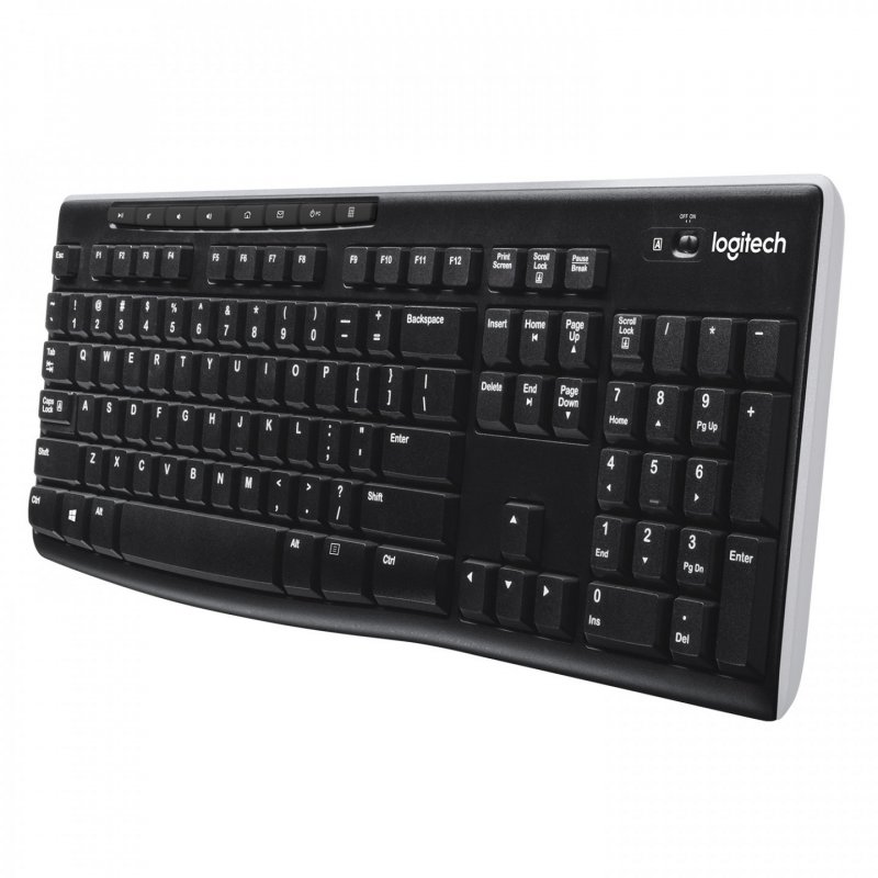 Logitech K270 Wireless Keyboard Technologie Unifying sans fil, standard