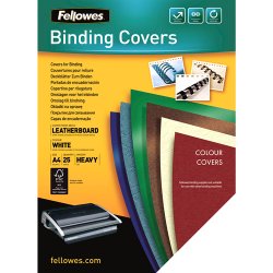 Fellowes compatible Couverture pour reliure Delta, texture de cuir, A4,
