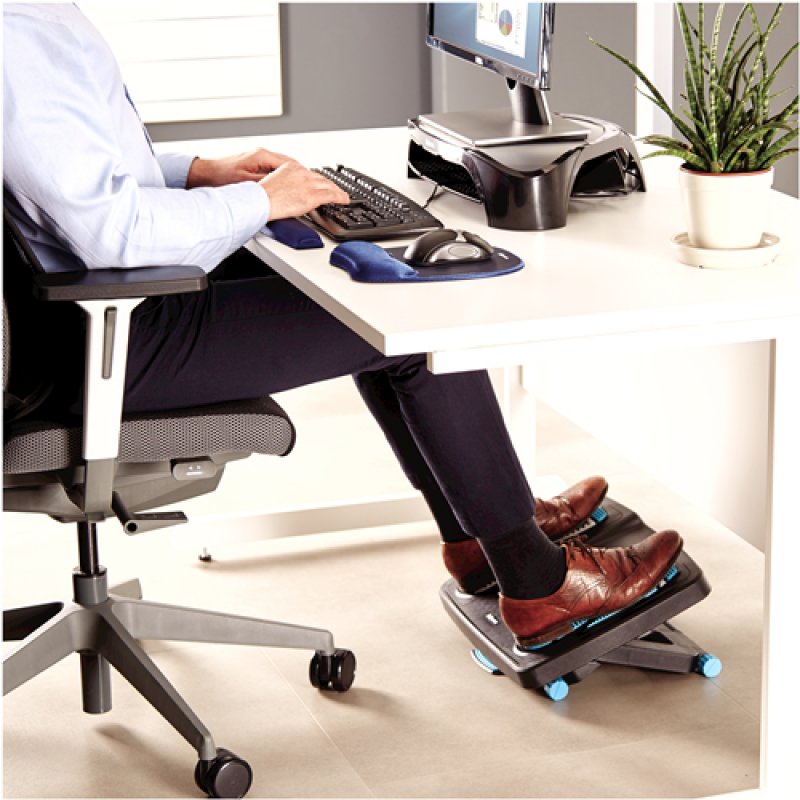 Fellowes 8068001 foot rest Blue, Charcoal, Grey