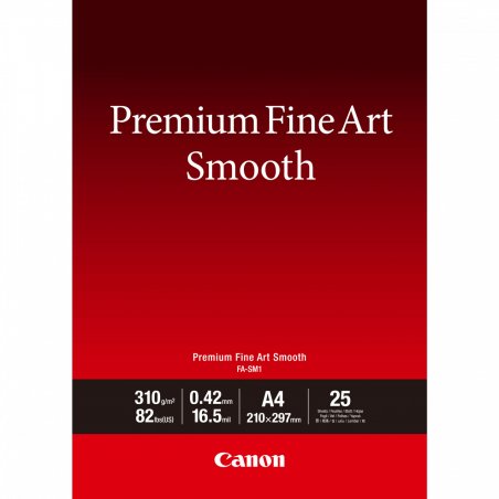 Canon FA-SM1 Premium Fine Art Smooth Paper A4 - 25 Sheets