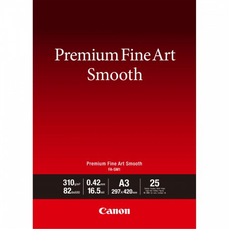Canon Papier A3 beaux-arts lisse Premium FA-SM1 - 25 feuilles