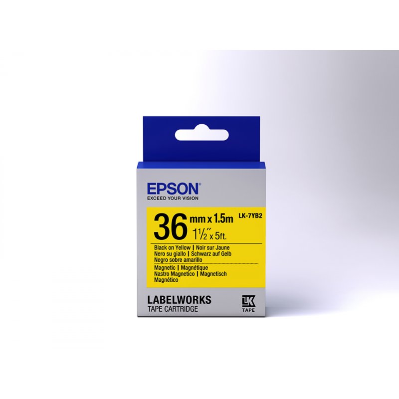 EPSON Label Cartridge LK-7YB2 Magnetic