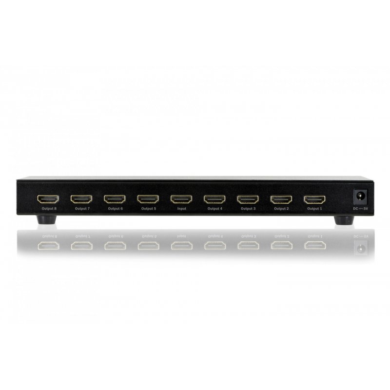 DIGITUS HDMI Video Splitter, 8 ports, boîtier métallique