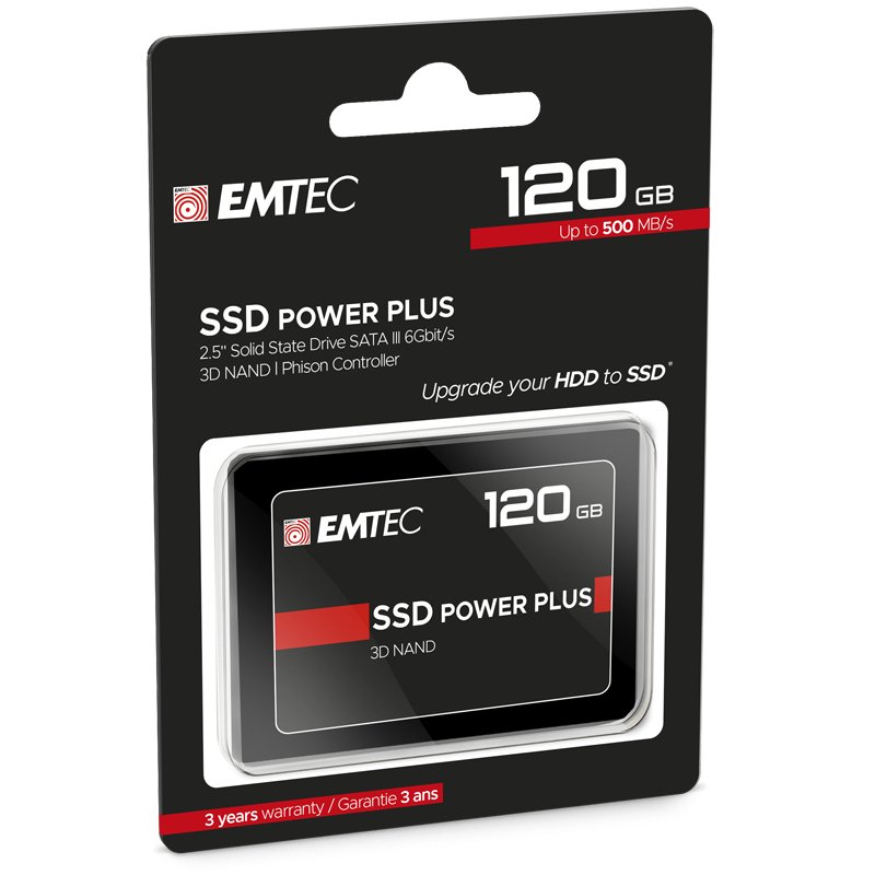 Disque Dur SSD Emtec compatible X150 Power Plus 120Go SATA 2"1/2