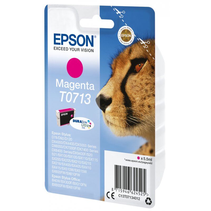 Epson compatible Cartouche jet d'encre DURABrite T0713 - Magenta
