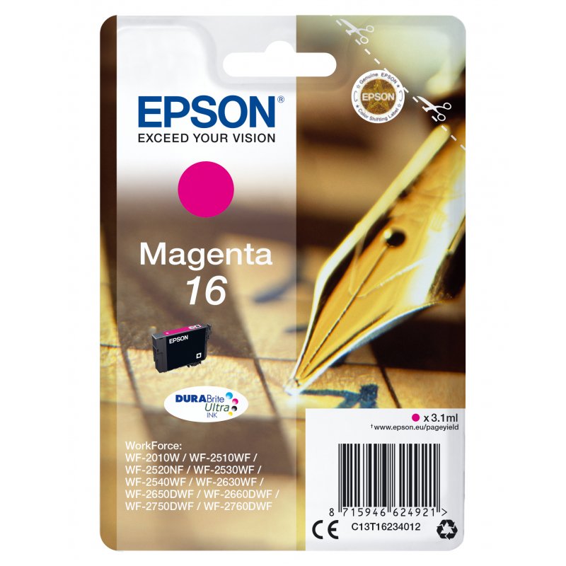 Epson compatible 16 - Magenta - Original - Tintenpatrone