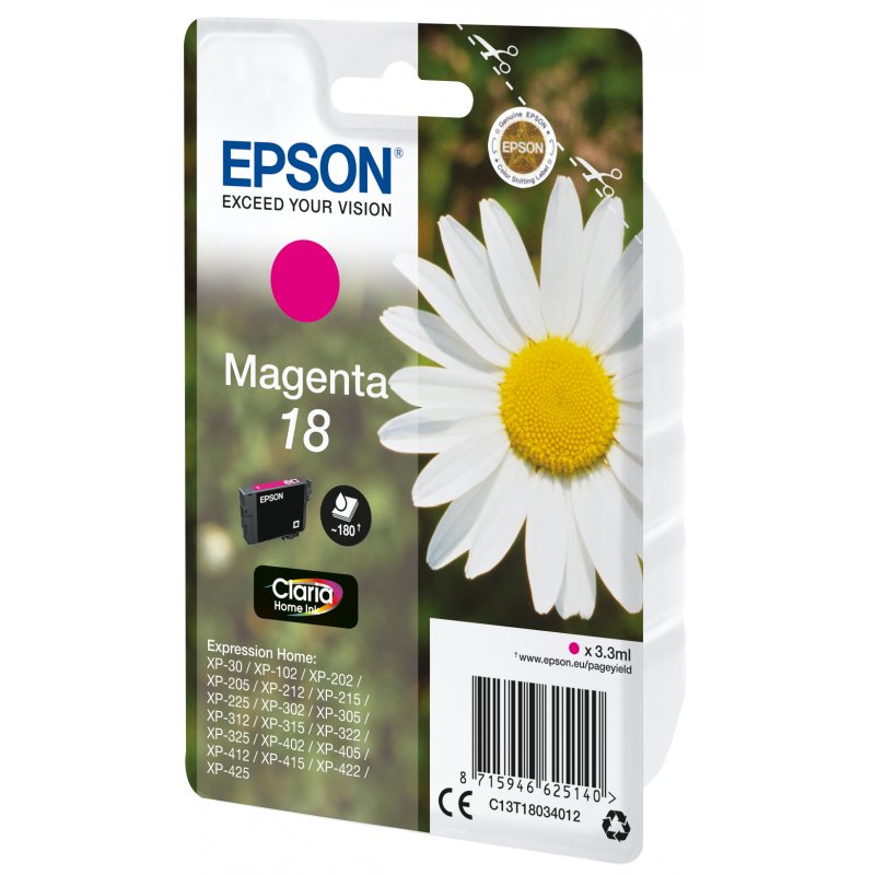 Epson compatible 18 - Magenta - Original - Tintenpatrone