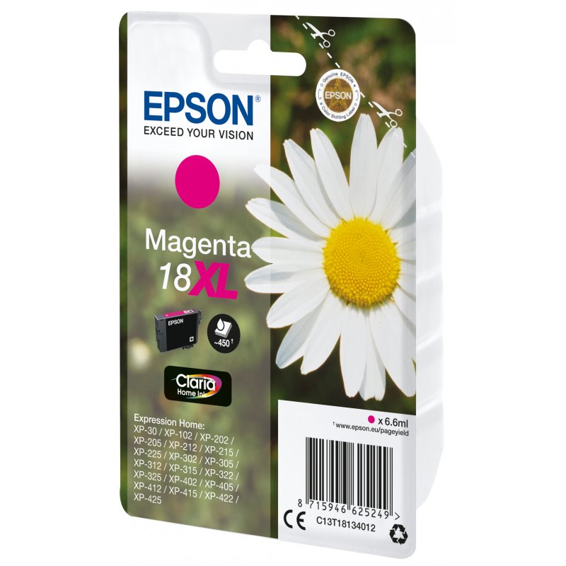 Epson compatible 18XL - XL - Magenta - Original - Tintenpatrone