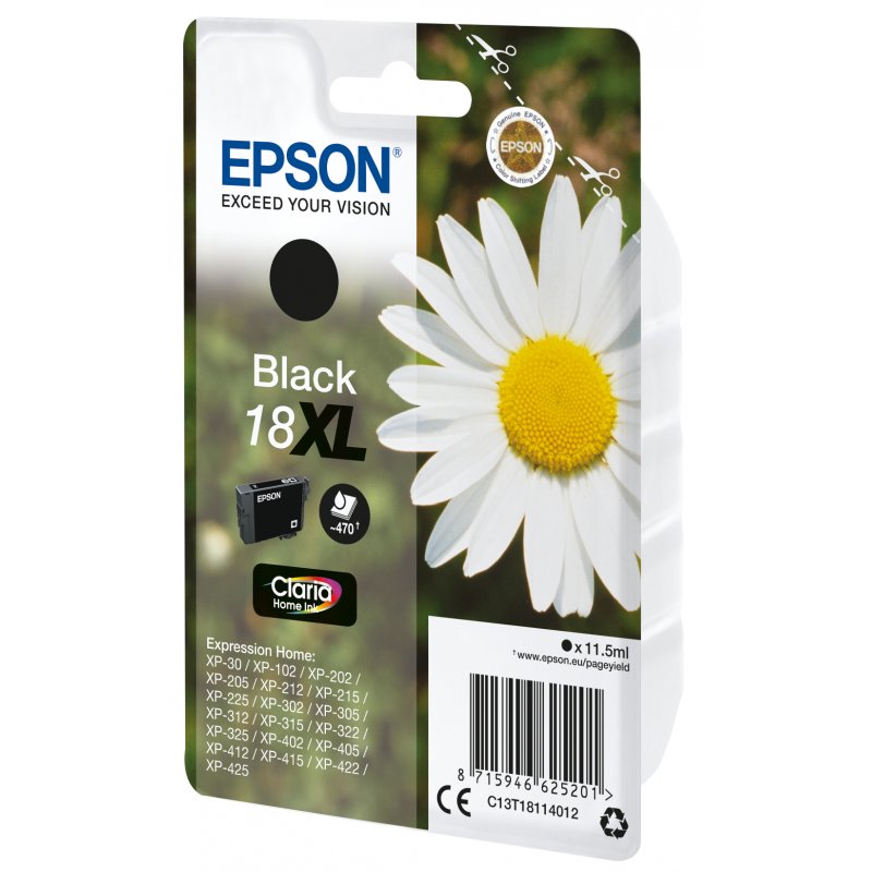 Epson compatible 18XL - XL - Schwarz - Original - Tintenpatrone