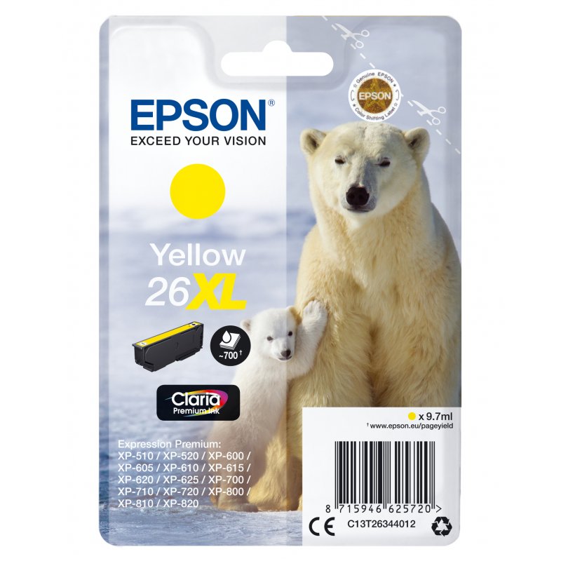 EPSON Encre pour EPSON Expression XP-600, jaune XL