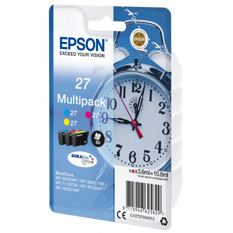 EPSON Cartouche Encre Multipack 27 - Noir/Couleur
