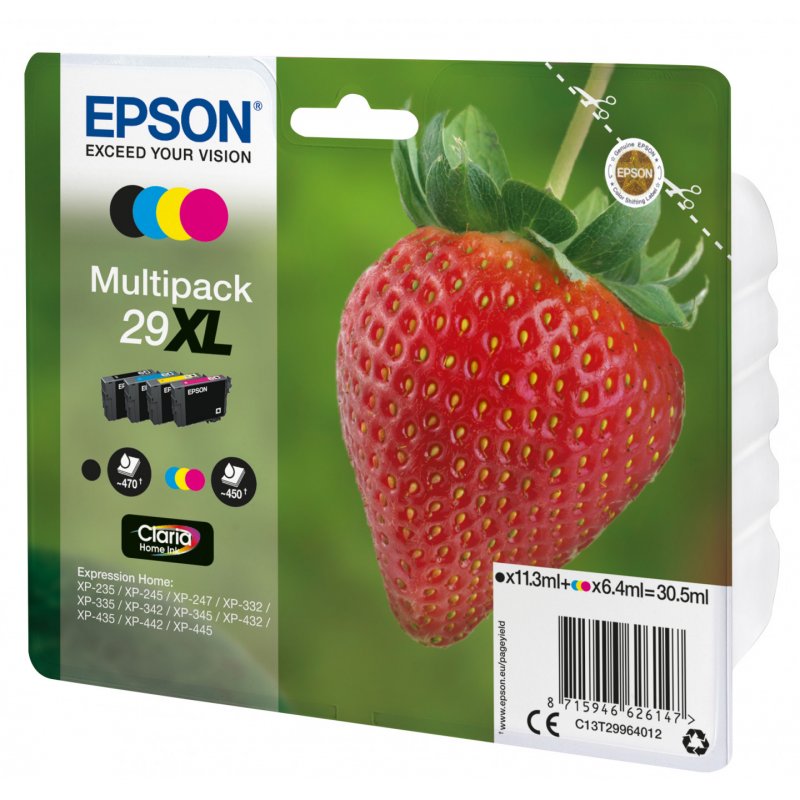MULTIPACK 4-COL.29XL HOME INK CY/MAG/BLCK/Y HIGH XL RF+AM