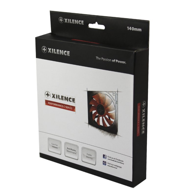 Ventilateur de boitier Xilence compatible Performance C XPF140 14cm (Noir/Rouge)