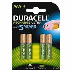 DURACELL Piles rechargeables PreCharged Micro AAA, blister