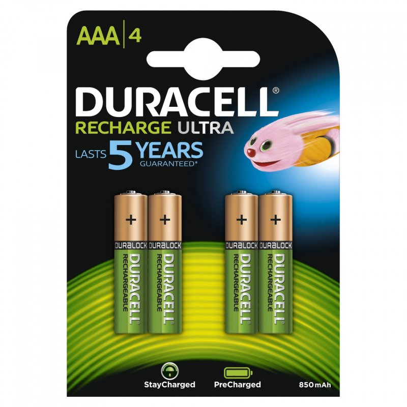 DURACELL Piles rechargeables PreCharged Micro AAA, blister