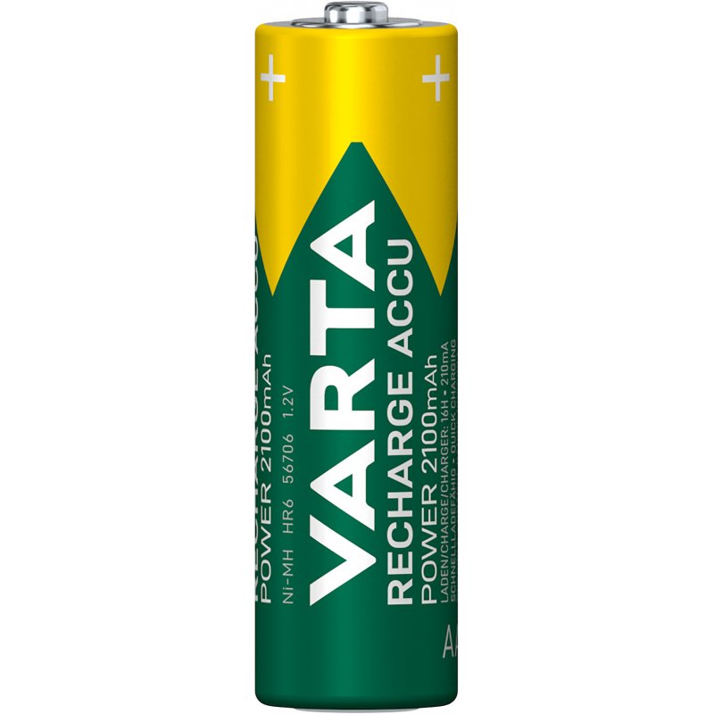 VARTA Pile NiMH "Rechargeable Accu", Mignon (AA), 2.100 mAh