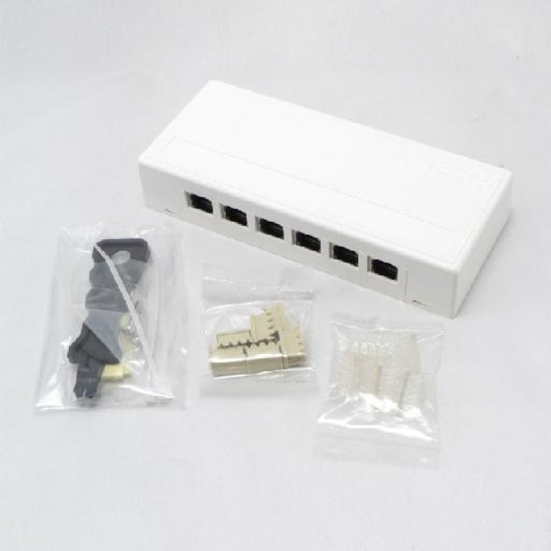 MCL BM-CAT5EB/6 boîte de jonction réseau Cat5e Blanc