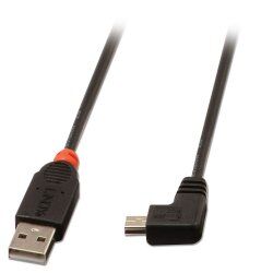 Lindy 31970 câble USB 0,5 m USB 2.0 USB A Mini-USB B Noir