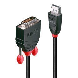 Lindy 41491 câble vidéo et adaptateur 2 m DisplayPort HDMI Noir