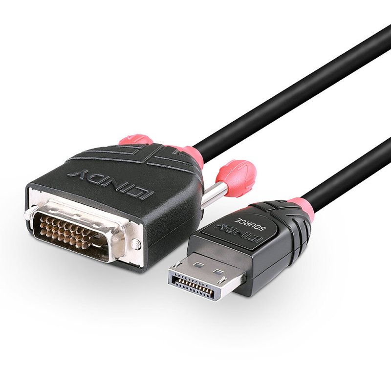 LINDY compatible Câble DisplayPort vers DVI 1m