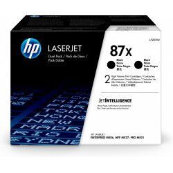HP compatible 87X - 2er-Pack - Hohe Ergiebigkeit - Schwarz - Original - LaserJet - Tonerpatrone (CF287XD)