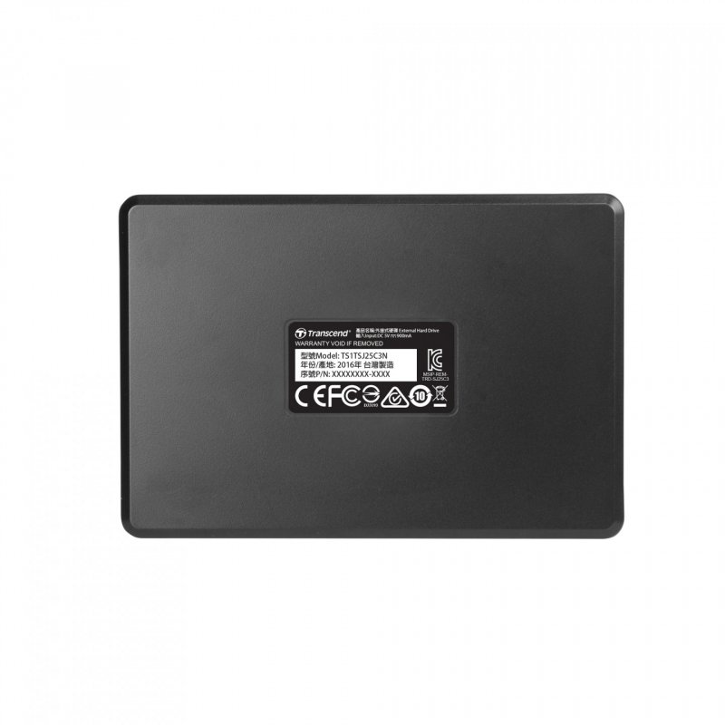 Transcend StoreJet 25C3 disque dur externe 1 To Gris