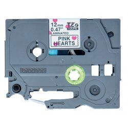 Brother TZE-MPPH31 label-making tape Black on pink