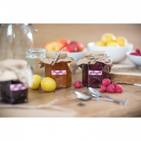 BROTHER Ruban laminé Noir sur Motifs Vic