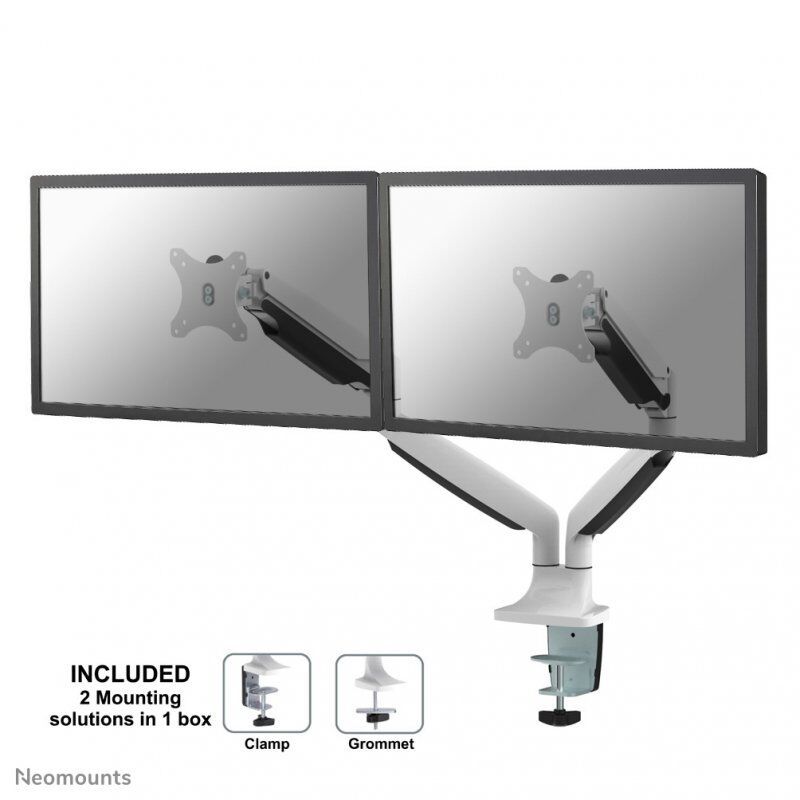 DESK MOUNT DUAL 10-32IN FULL MOTION MAX18KG GAS SPRING