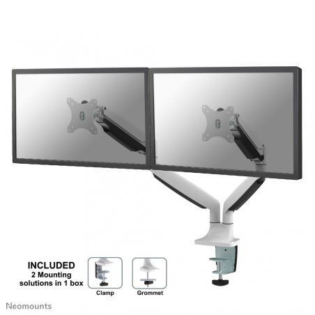 DESK MOUNT DUAL 10-32IN FULL MOTION MAX18KG GAS SPRING