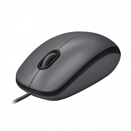 Logitech M100 - Maus - USB - Schwarz