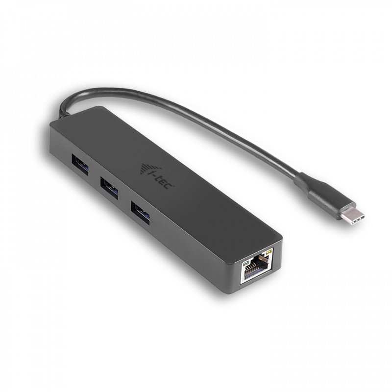 USB-C Slim Passive Hub 3 Ports + Ethernet