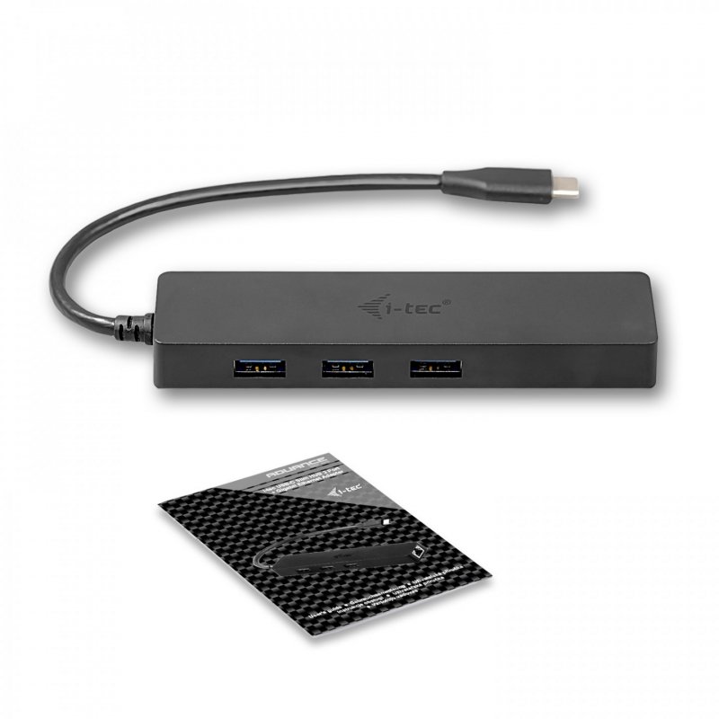 USB-C Slim Passive Hub 3 Ports + Ethernet