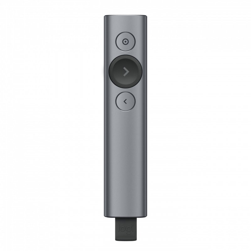 Logitech Spotlight télécommande Bluetooth/RF Gris