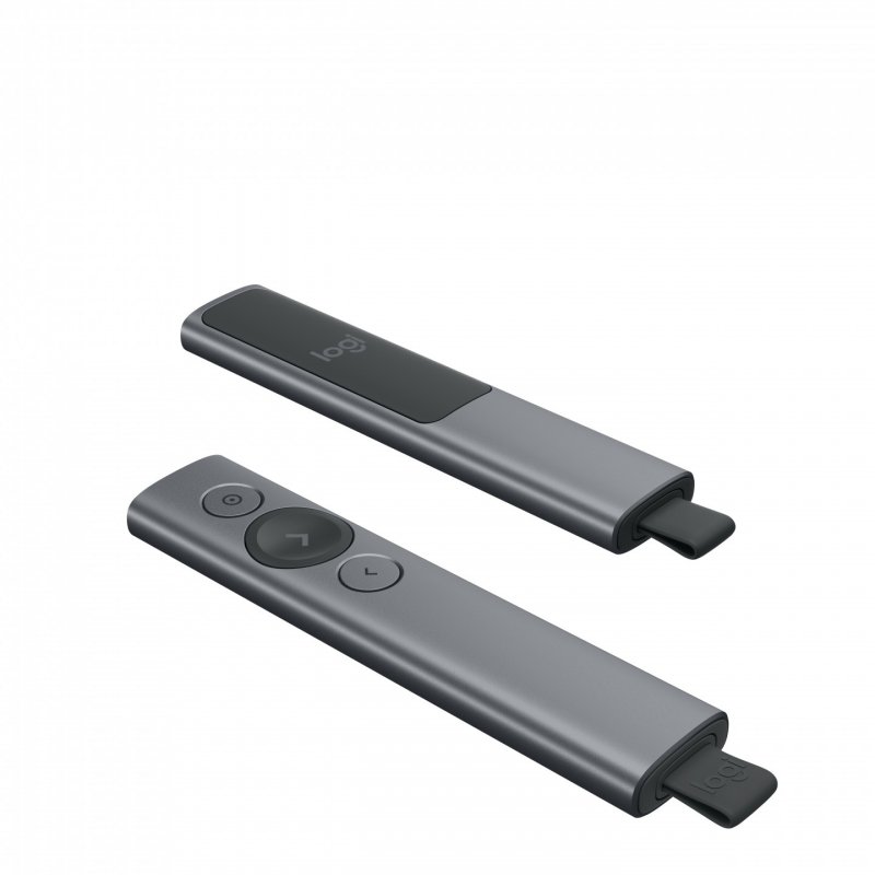 Logitech Spotlight télécommande Bluetooth/RF Gris