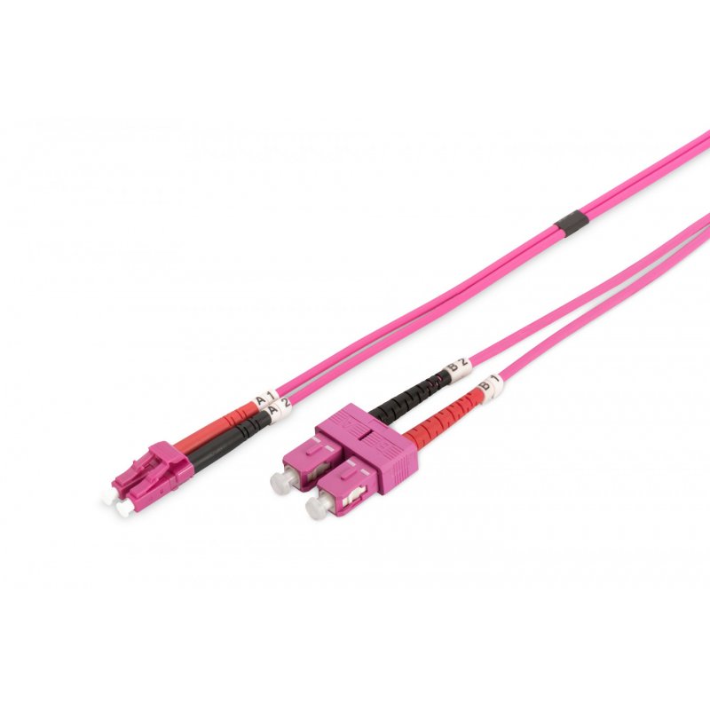 DIGITUS LWL Multimode Patchkabel - 2 m - Pink