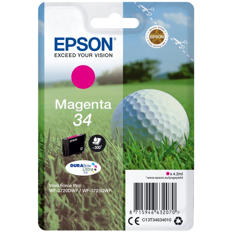 Balle de Golf Magenta 34