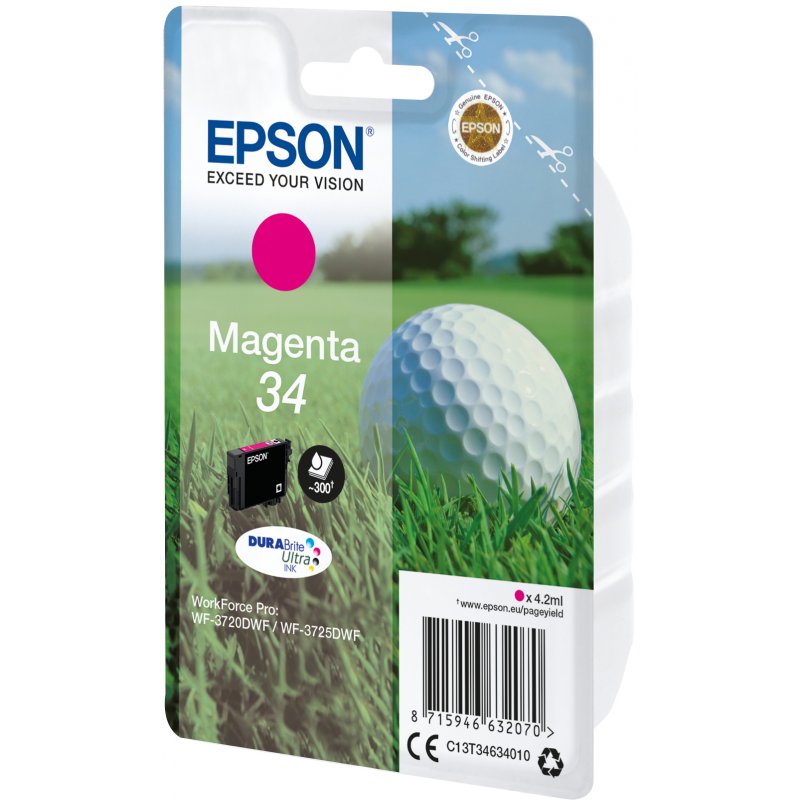 Golf ball Singlepack Magenta 34 DURABrite Ultra Ink