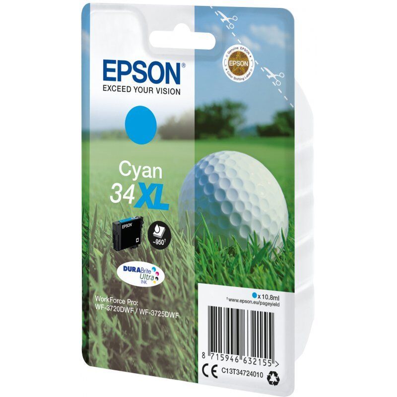 EPSON Cartouche Encre Singlepack 34XL - Cyan