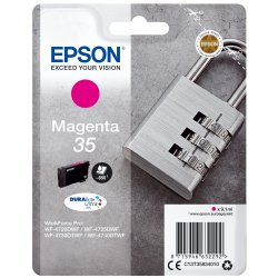 SINGLEPACK MAGENTA 35 PADLOCK