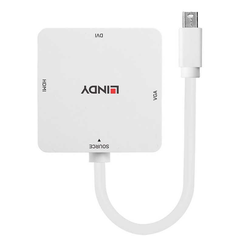 Lindy Mini DP 1.2 to HDMI 4K30/DVI/VGA Adapter