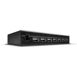 Lindy 42794 hub & concentrateur USB 2.0 Type-B 480 Mbit/s Noir