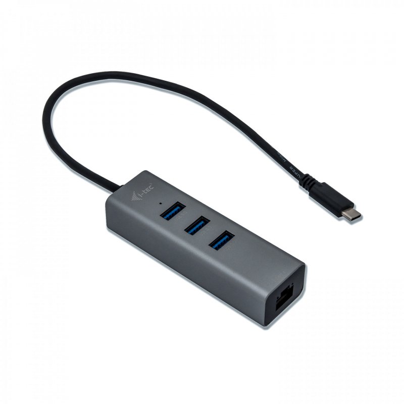 USB-C Metal Hub 3 Port + Gigabit Ethernet