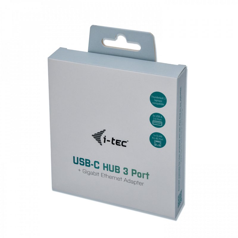 i-Tec USB-C Metal 3-Port - Hub - 3 Anschlüsse