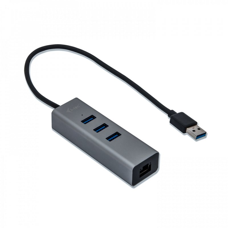 USB 3.0 Metal Hub 3 Ports - Gigabit Ethernet