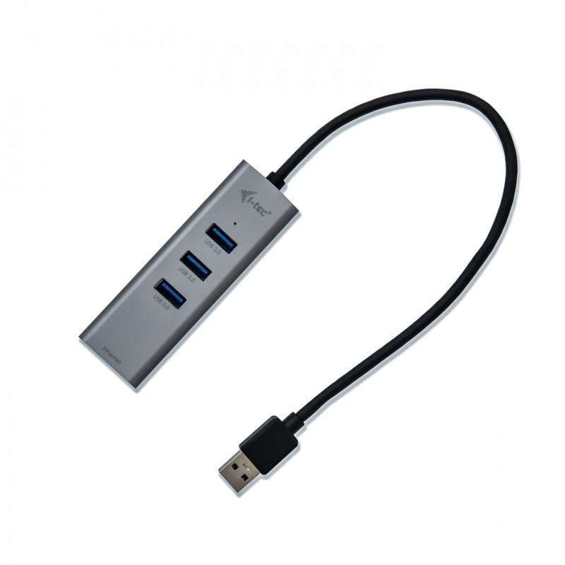 I-TEC USB 3.0 METAL HUB + GLAN METAL 3-PORT HUB WITH GLAN ADAP.