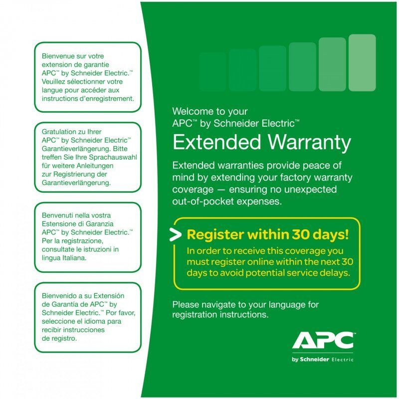 APC compatible Service Pack 3 Year Warranty Extens